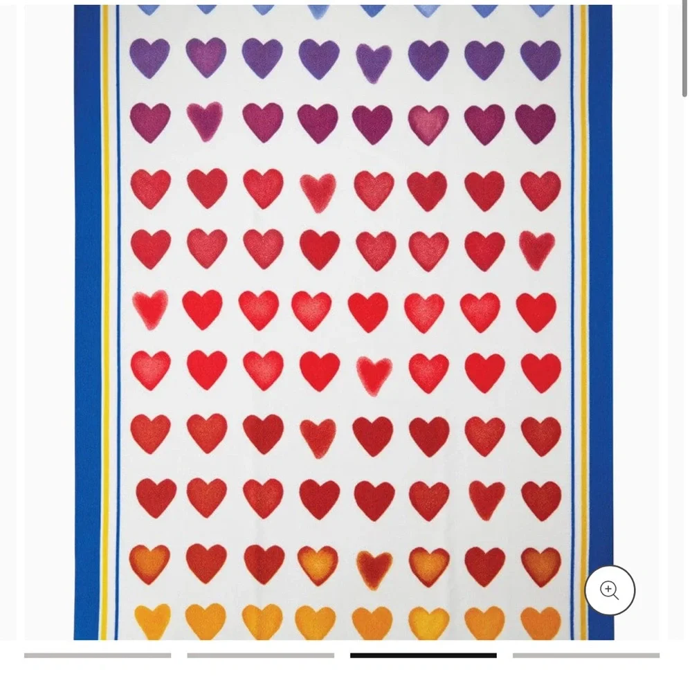 Brighton Ombré Heart Beach Towel